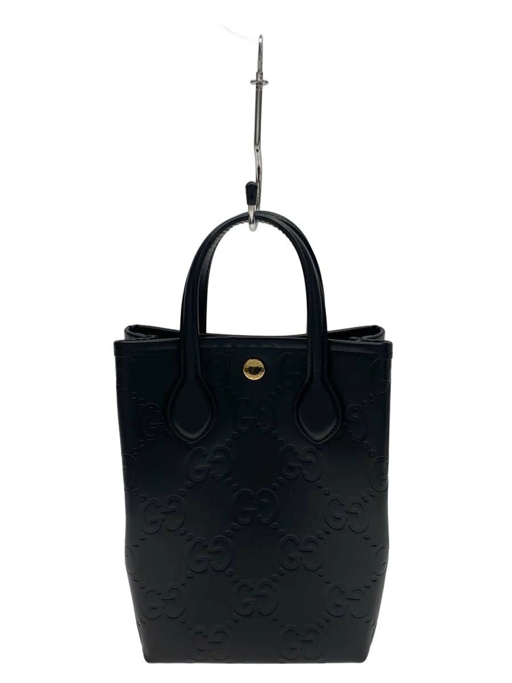 Gucci GG Super Bag Strap Black Solid